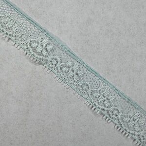 10 yards Delicate Lace Trim in Light Blue Green 3/4” wide yardage available #1